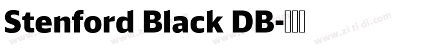 Stenford Black DB字体转换